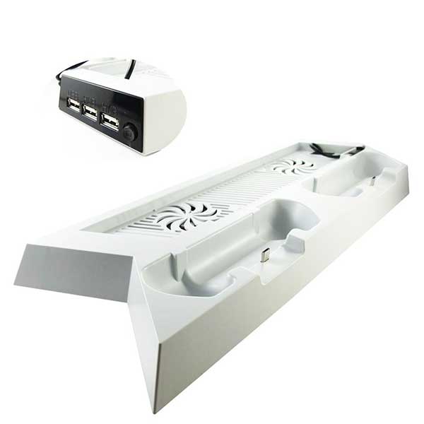 Multi Charging & Cooling Stand Βάση White - PS4 Fat Console