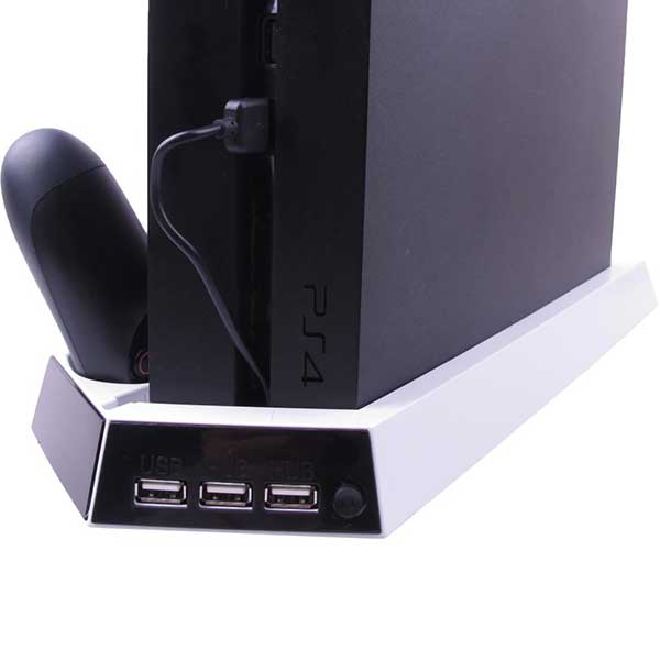 Multi Charging & Cooling Stand Βάση White - PS4 Fat Console
