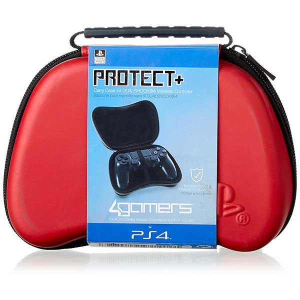 4Gamers Protect Plus Controller Carry Case Red - PS4 Controller