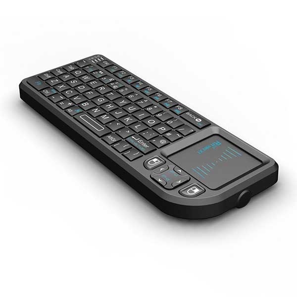 Ασύρματο Πληκτρολόγιο Riitek RT-MWK01 Μini Wireless Keyboard With Mouse Touchpad - TV / Kodi / Consoles / HTPC / Android TV Box