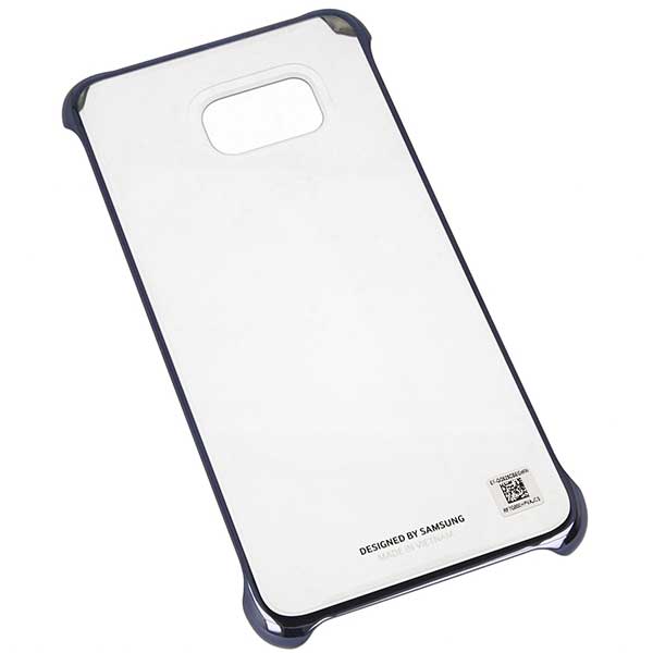 Samsung Faceplate Clear Cover Θήκη EF-QG928CB Blue / Black - Galaxy S6 Edge Plus SM-G928F