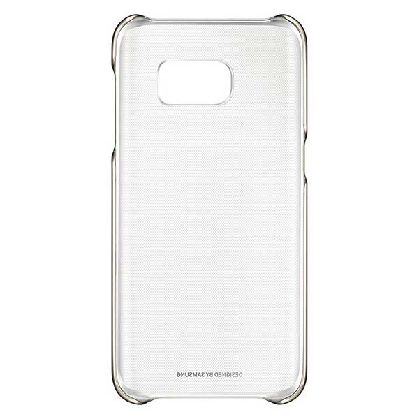 Samsung Faceplate Clear Cover Θήκη EF-QG930CF Gold - Galaxy S7 SM-G930F
