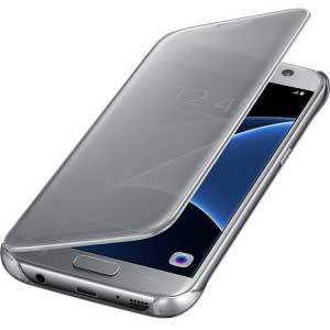 Samsung Flip Case Clear View Θήκη EF-ZG930CS Silver - Galaxy S7 SM-G930F