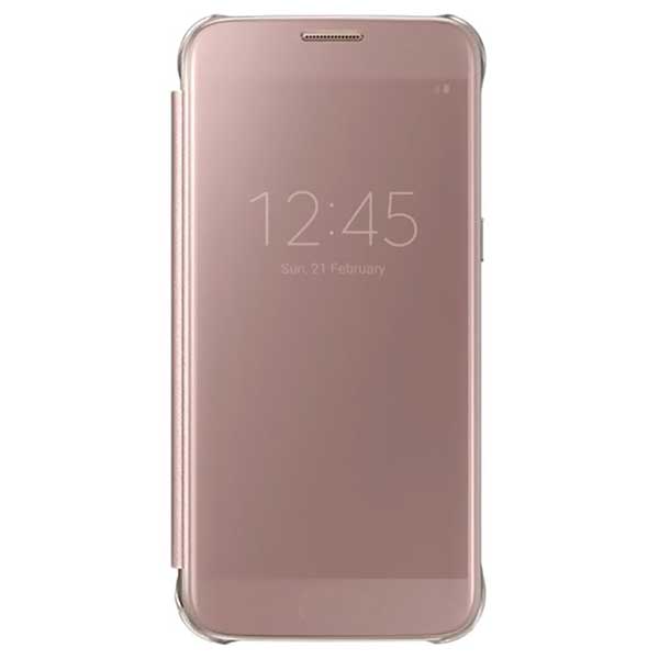 Samsung Flip Case Clear View Θήκη EF-ZG930CZ Pink - Galaxy S7 SM-G930F