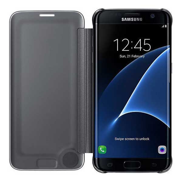 Samsung Flip Case Clear View Θήκη EF-ZG935CB Black - Galaxy S7 Edge SM-G935F