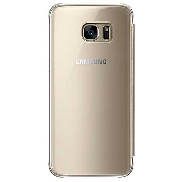 Samsung Flip Case Clear View Θήκη EF-ZG935CF Gold - Galaxy S7 Edge SM-G935F