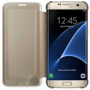 Samsung Flip Case Clear View Θήκη EF-ZG935CF Gold - Galaxy S7 Edge SM-G935F