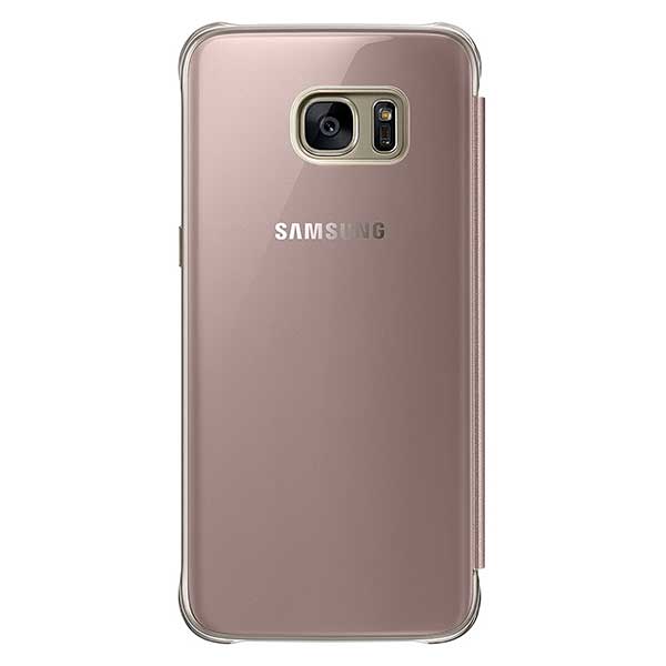 Samsung Flip Case Clear View Θήκη EF-ZG935CZ Pink - Galaxy S7 Edge SM-G935F