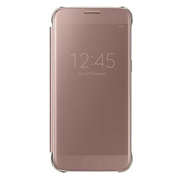 Samsung Flip Case Clear View Θήκη EF-ZG935CZ Pink - Galaxy S7 Edge SM-G935F