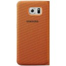 Samsung Flip Case Fabric Θήκη EF-WG925BO Orange - Galaxy S6 Edge SM-G925F