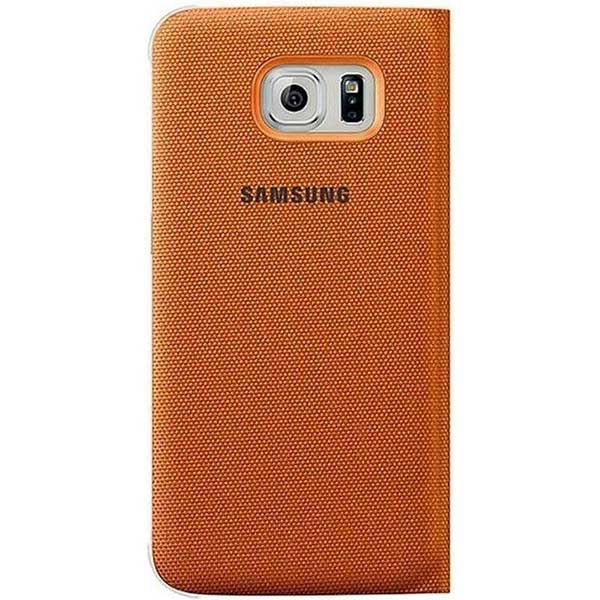 Samsung Flip Case Fabric Θήκη EF-WG925BO Orange - Galaxy S6 Edge SM-G925F