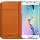 Samsung Flip Case Fabric Θήκη EF-WG925BO Orange - Galaxy S6 Edge SM-G925F