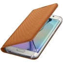 Samsung Flip Case Fabric Θήκη EF-WG925BO Orange - Galaxy S6 Edge SM-G925F