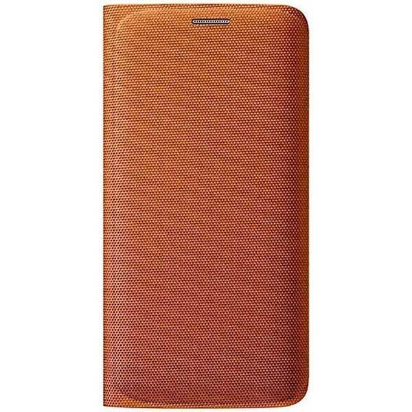 Samsung Flip Case Fabric Θήκη EF-WG925BO Orange - Galaxy S6 Edge SM-G925F