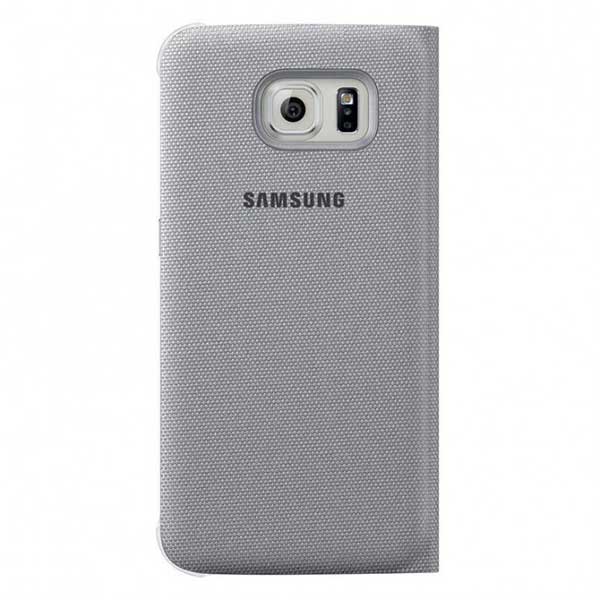 Samsung Flip Case Fabric Θήκη EF-WG920BS Silver - Galaxy S6 SM-G920F