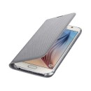 Samsung Flip Case Fabric Θήκη EF-WG920BS Silver - Galaxy S6 SM-G920F