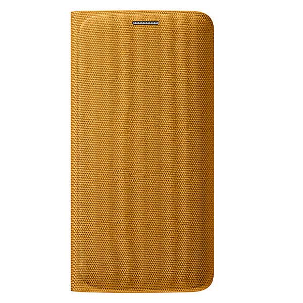 Samsung Flip Case Fabric Θήκη EF-WG925BY Yellow - Galaxy S6 Edge SM-G925F