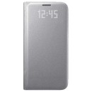 Samsung Flip Case Leather LED Θήκη EF-NG935PS Silver - Galaxy S7 Edge SM-G935F