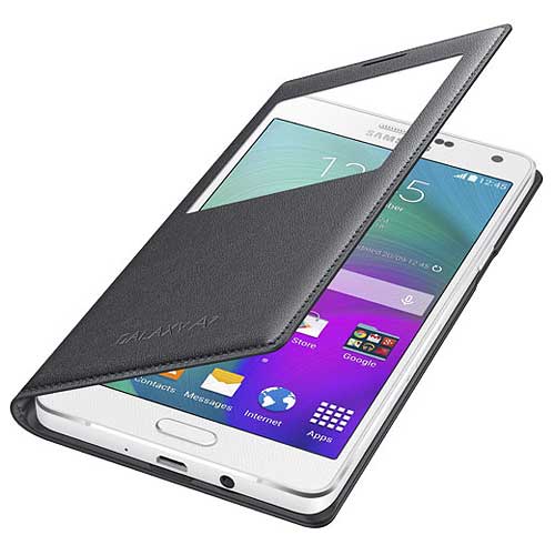 Samsung Flip Case S-View Θήκη EF-CA700BC Black - Galaxy A7 SM-A700F