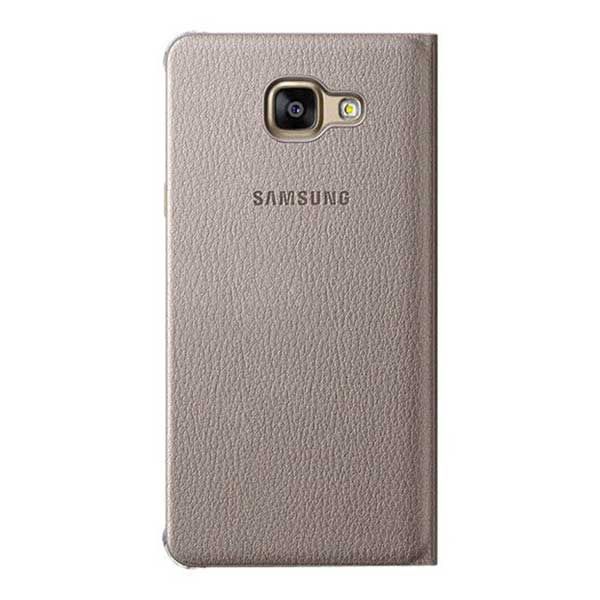 Samsung Flip Cover Θήκη EF-WA510PF Gold - Galaxy A5 2016 SM-A510F