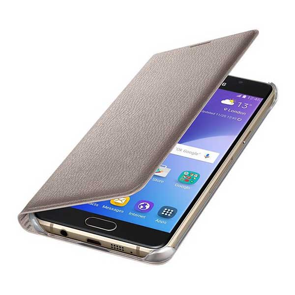 Samsung Flip Cover Θήκη EF-WA510PF Gold - Galaxy A5 2016 SM-A510F