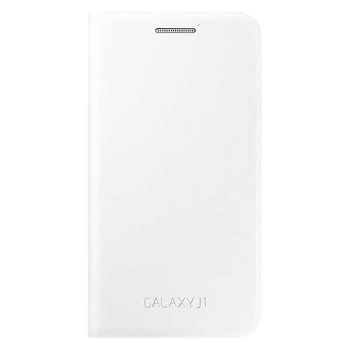 Samsung Flip Cover Θήκη EF-FJ100BW White - Galaxy J1 SM-J100