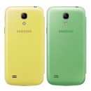 Samsung Flip Cover Set Θήκη EF-FI919BZ Green / Yellow - Galaxy S4 Mini I9195 / I9192