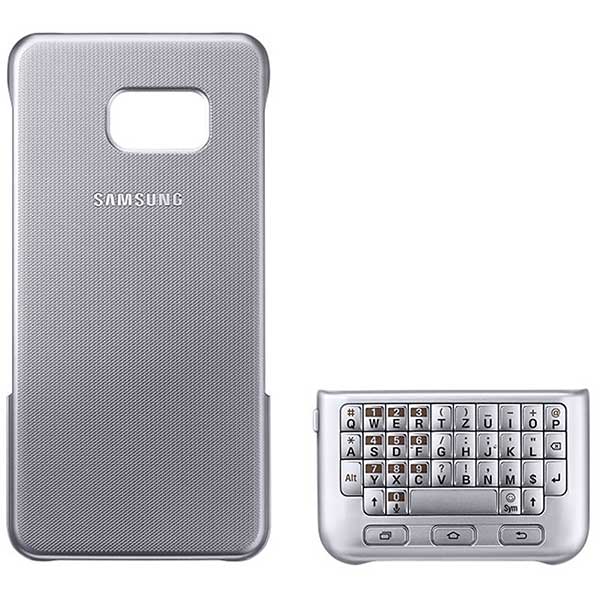 Samsung Keyboard Cover Θήκη Πληκτρολόγιο EJ-CG928MS Silver - Galaxy S6 Edge Plus SM-G928F