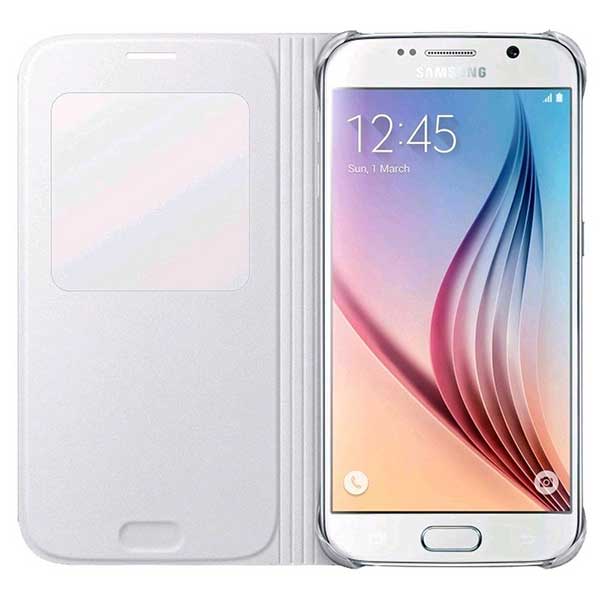 Samsung S-View Cover Θήκη EF-CG920PW White - Galaxy S6 SM-G920F Samsung S-View Cover Θήκη EF-CG920PW White - Galaxy S6 SM-G920F