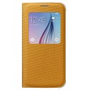 Samsung S-View Cover Fabric Θήκη EF-CG920BY Yellow - Galaxy S6 SM-G920F