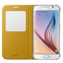 Samsung S-View Cover Fabric Θήκη EF-CG920BY Yellow - Galaxy S6 SM-G920F