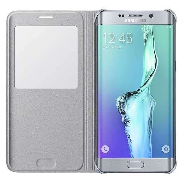 Samsung S-View Flip Cover Case Folio Θήκη EF-CG928PS Silver - Galaxy S6 Edge Plus SM-G928F Samsung S-View Flip Cover Case Folio Θήκη EF-CG928PS Silver - Galaxy S6 Edge Plus SM-G928F