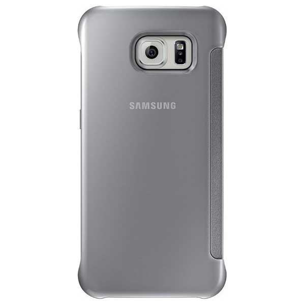 Samsung Clear View Cover Case Θήκη EF-ZG920BS Silver - Galaxy S6 SM-G920F