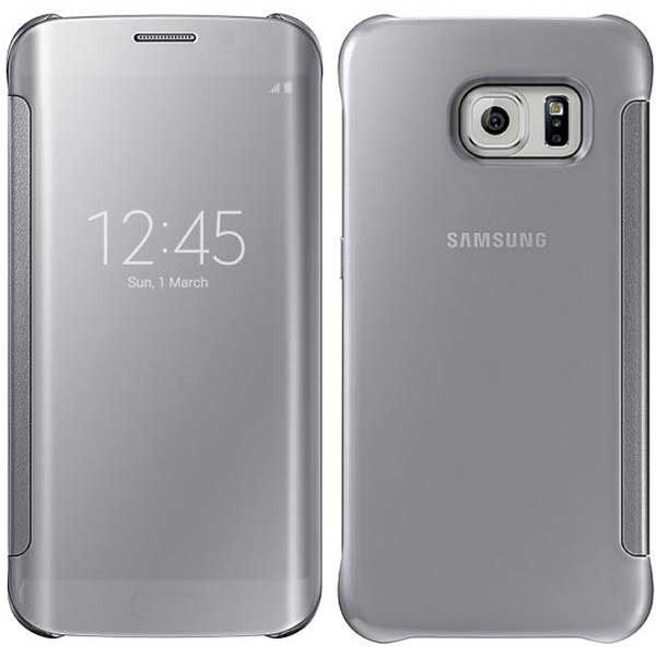 Samsung Clear View Cover Case Θήκη EF-ZG925BS Silver - Galaxy S6 Edge SM-G925 Samsung Clear View Cover Case Θήκη EF-ZG925BS Silver - Galaxy S6 Edge SM-G925