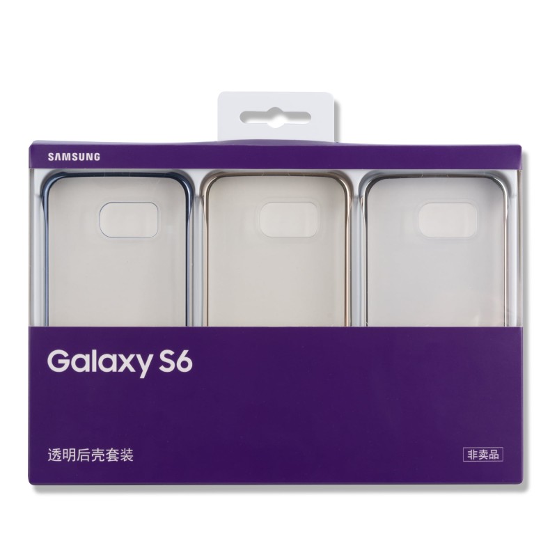 Samsung Set Clear Cover EF-QG920 Blue / Gold / Silver - Galaxy S6 SM-G920F (3 Τεμάχια)