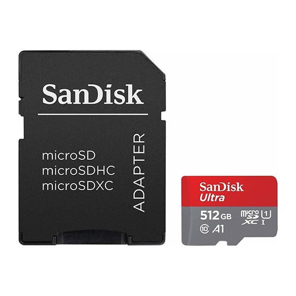 Sandisk Ultra microSDXC 512GB U1 A1 With Adapter Κάρτα Μνήμης