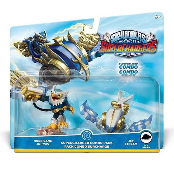 Skylanders SuperChargers Dual Pack - Hurricane Jet Vac & Jet Stream Figure