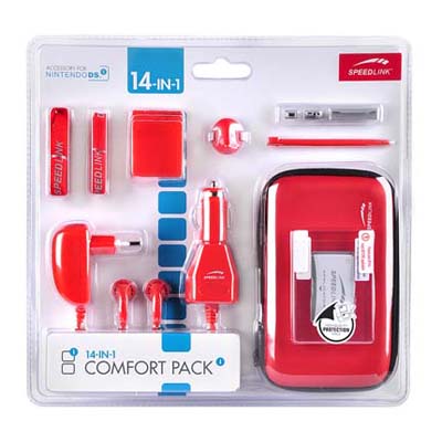 SpeedLink 14 in 1 Comfort Pack Κόκκινο για Nintendo DSi