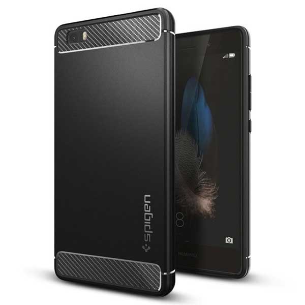 Spigen Rugged Armor Θήκη Black - Huawei P8 Lite