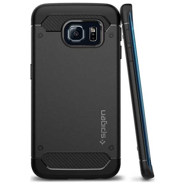 Spigen Rugged Armor Θήκη Black - Samsung Galaxy S6 Edge
