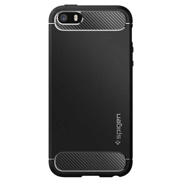 Spigen Rugged Armor Θήκη Black - iPhone 5 / 5S / SE