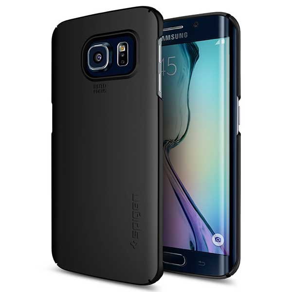 Spigen Thin Fit Θήκη Smooth Black - Samsung Galaxy S6 Edge