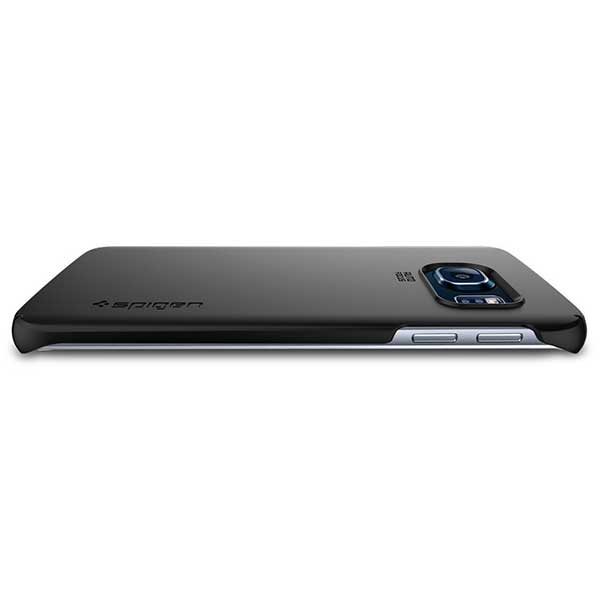 Spigen Thin Fit Θήκη Smooth Black - Samsung Galaxy S6 Edge