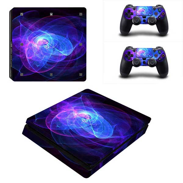 Sticker Skin Nebula Αυτοκόλλητο + 2 Controller Sticker - PS4 Slim Console