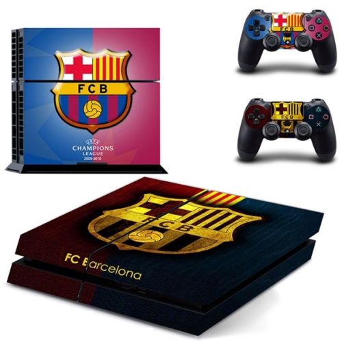 Sticker Skin Barcelona #3 Αυτοκόλλητο + 2 Controller Skin - PS4 Fat Console