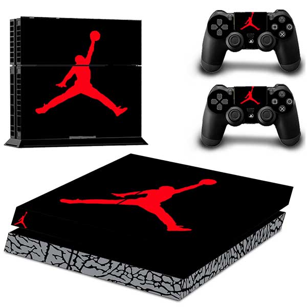 Sticker Skin Jordan Αυτοκόλλητο + 2 Controller Sticker - PS4 Fat Console