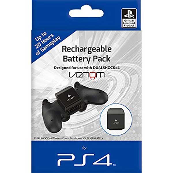 Venom Official PlayStation 4 Licensed Rechargeable Battery Pack Black - PS4 Controller