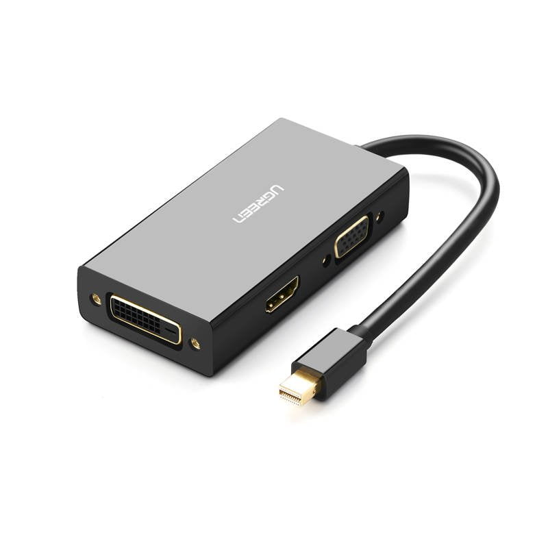 Adapter Mini DisplayPort To HDMI/VGA/DVI UGreen 