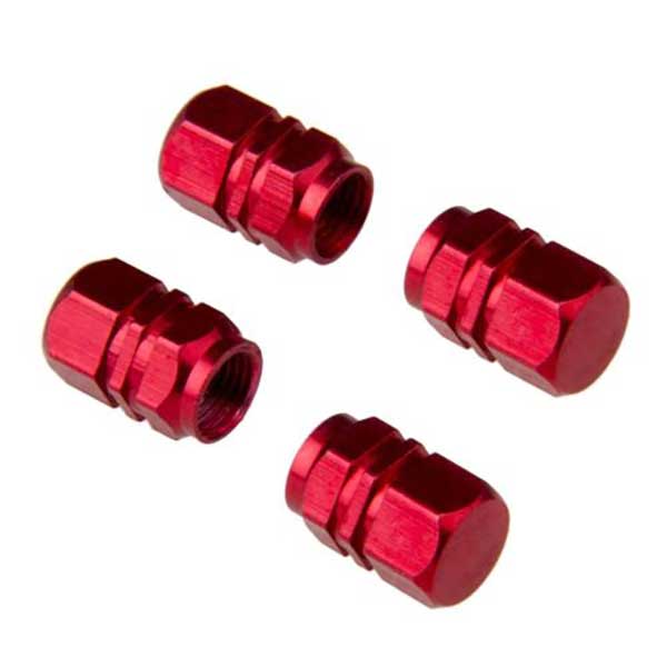 Valve Caps Aluminium Red Κόκκινα Καπάκια Βαλβίδων Αυτοκινήτου