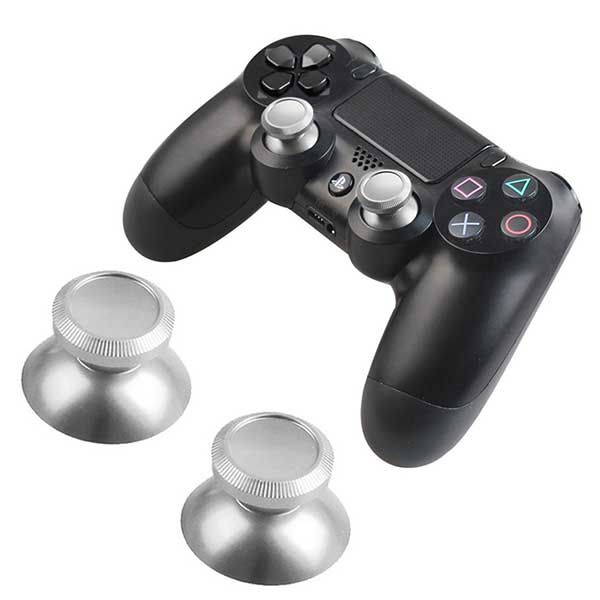 Analog Thumbsticks Aluminium Silver Αναλογικοί Μοχλοί Ασημένιοι - PS4 Controller